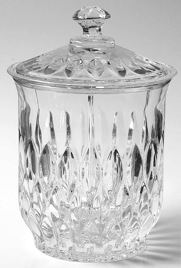 Althea (Cut) Biscuit Barrel & Lid by Gorham Crystal-1