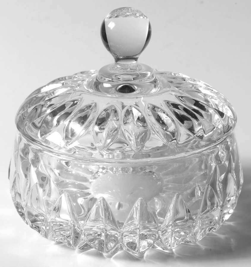 Althea (Cut) 4" Candy Box & Lid by Gorham Crystal-1