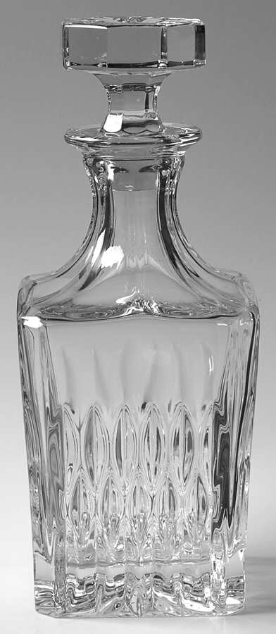 Althea (Cut) Whiskey Decanter & Stopper by Gorham Crystal-1