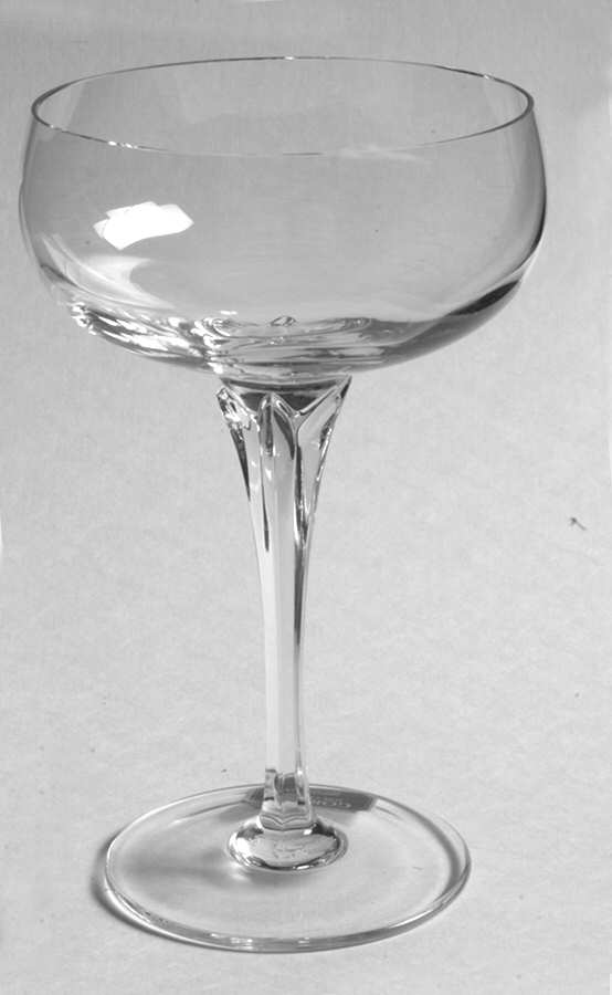 Andante (No Trim) Champagne/Tall Sherbet by Gorham Crystal-1