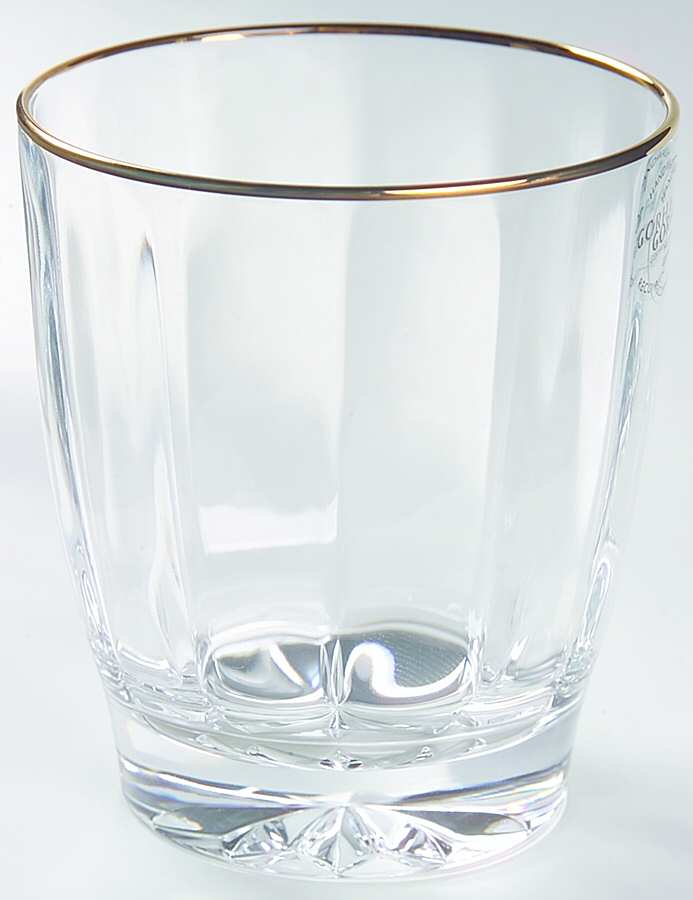 Andante Gold (Gold Trim) Double Old Fashioned by Gorham Crystal-1