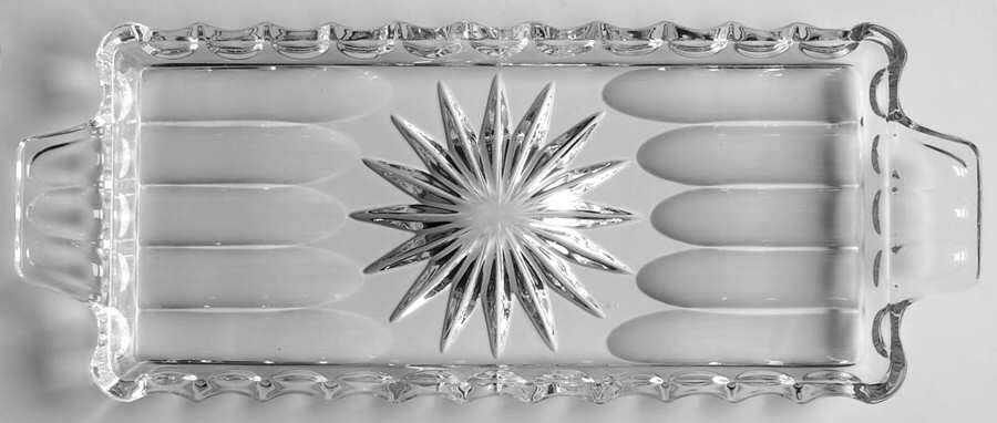 Bamberg Mini Creamer/Sugar, Tray Only by Gorham Crystal-1