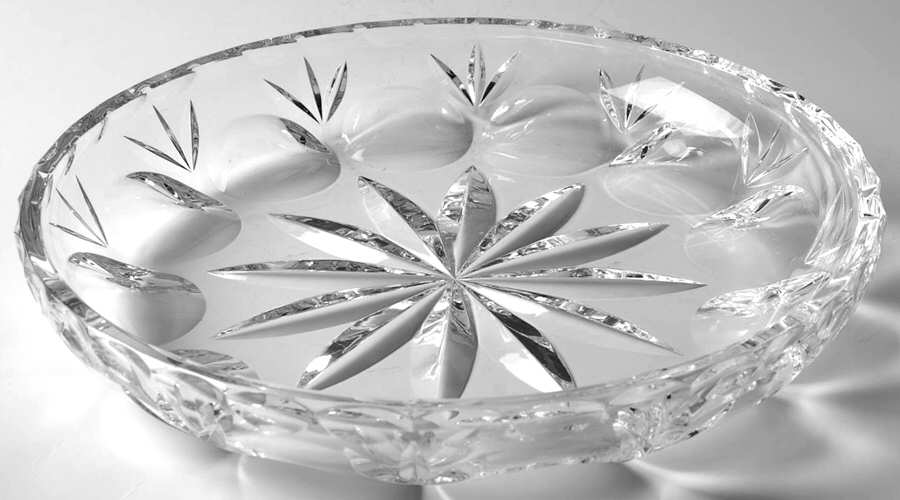 Bamberg 11" Deep Round Platter by Gorham Crystal-1
