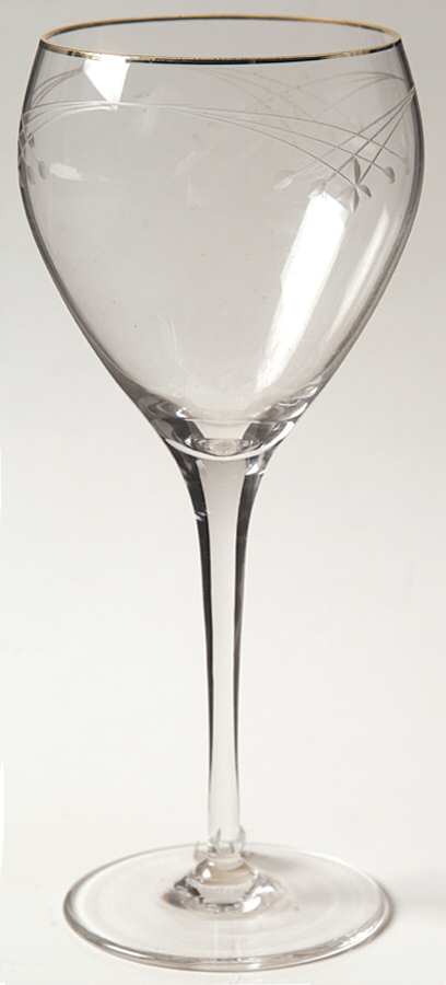 Bellamy Gold Water Goblet by Gorham Crystal-1