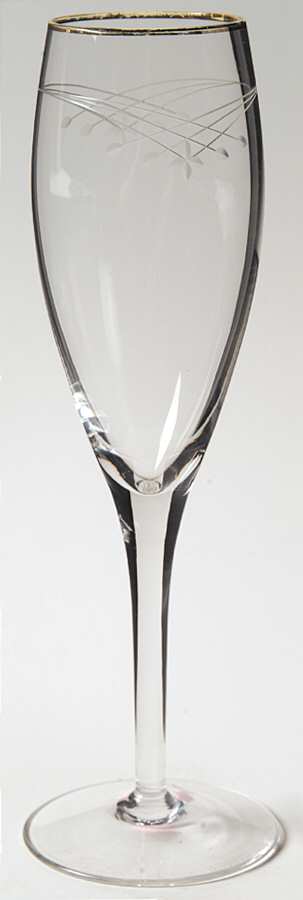 Bellamy Gold Fluted Champagne by Gorham Crystal-1