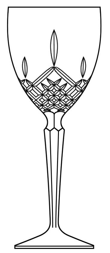 Bellingham Water Goblet by Gorham Crystal-1