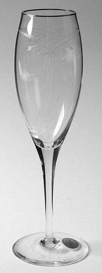 Bellamy Platinum Fluted Champagne by Gorham Crystal-1