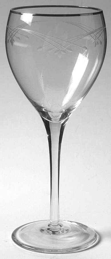 Bellamy Platinum Wine Glass by Gorham Crystal-1