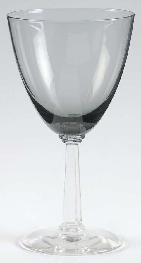 Blue Smoke Water Goblet by Gorham Crystal-1