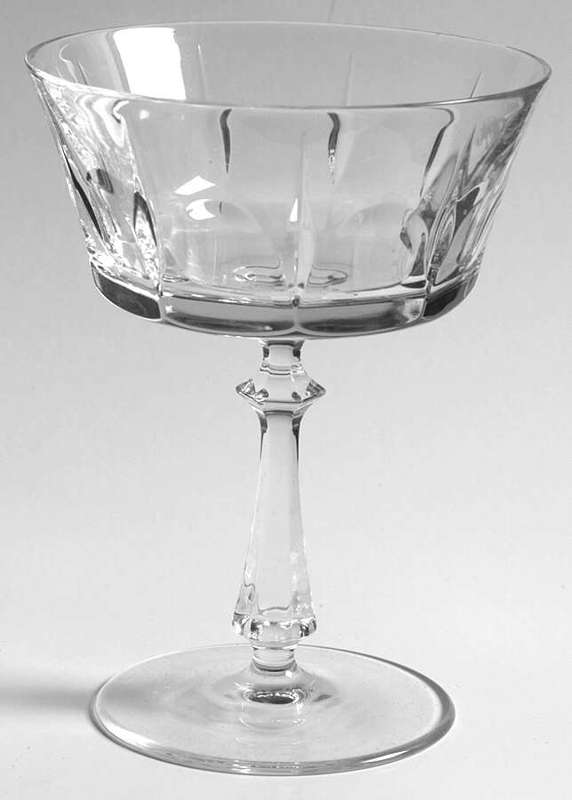 Cathedral Champagne/Tall Sherbet by Gorham Crystal-1