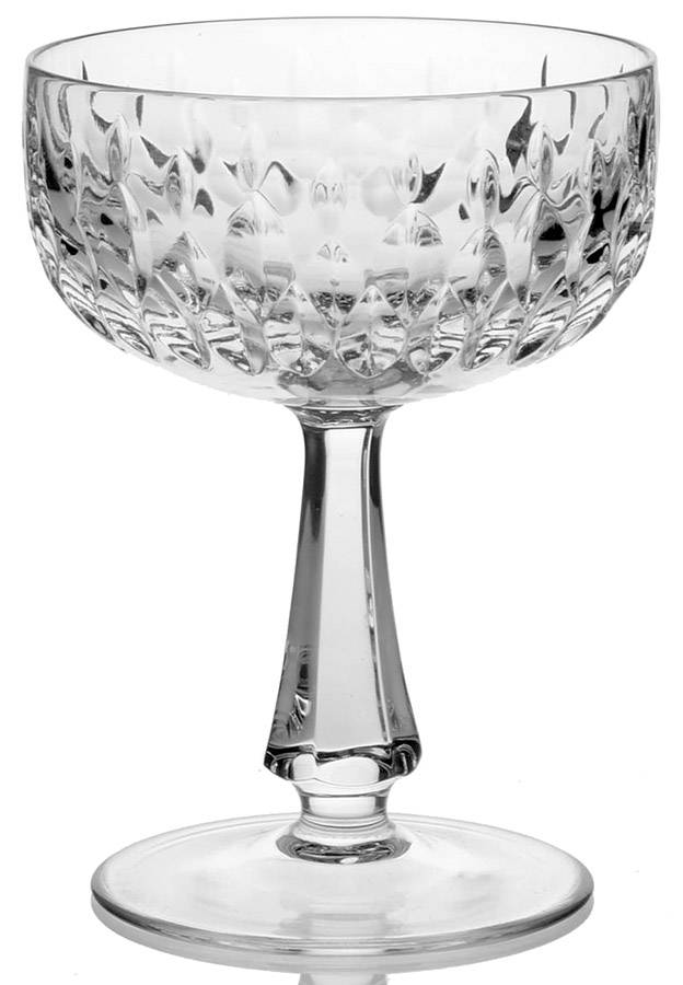Chantilly (Vertical Cuts) Champagne/Tall Sherbet by Gorham Crystal-1