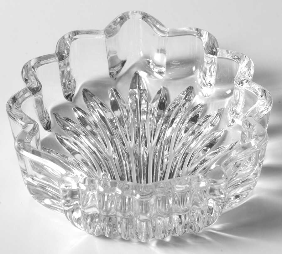 Chantilly (Vertical Cuts) 4" Shell Box No Lid by Gorham Crystal-1