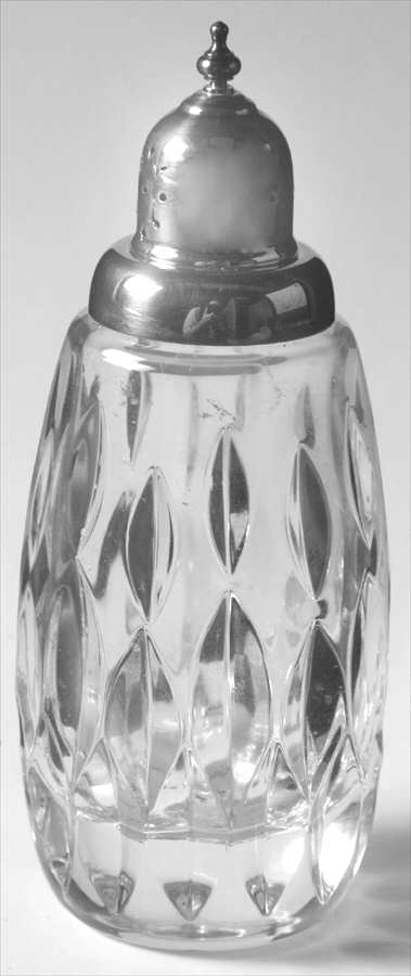 Chantilly (Vertical Cuts) Shaker & Sterling Lid by Gorham Crystal-1