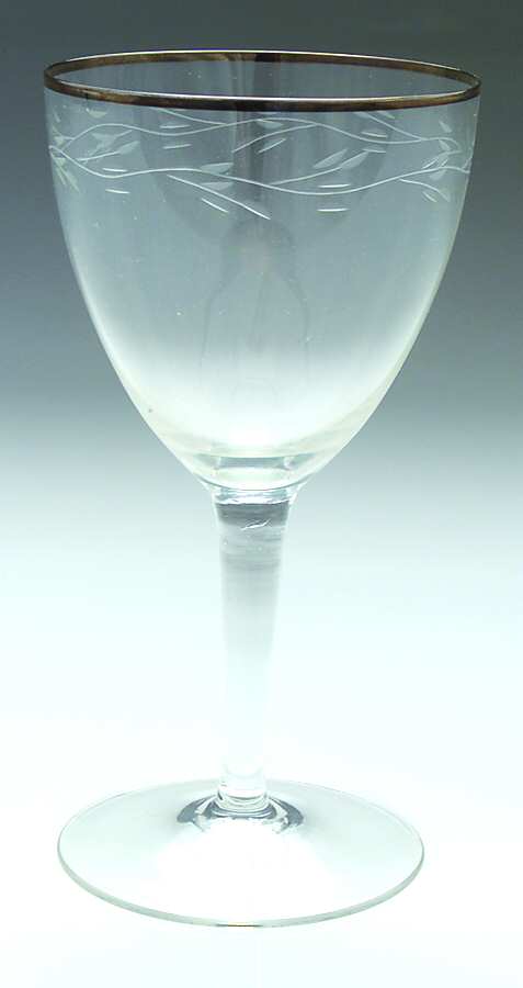 Chanson Platinum Wine Glass by Gorham Crystal-1
