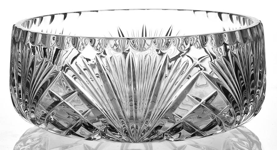Cherrywood Clear 8" Round Bowl by Gorham Crystal-1