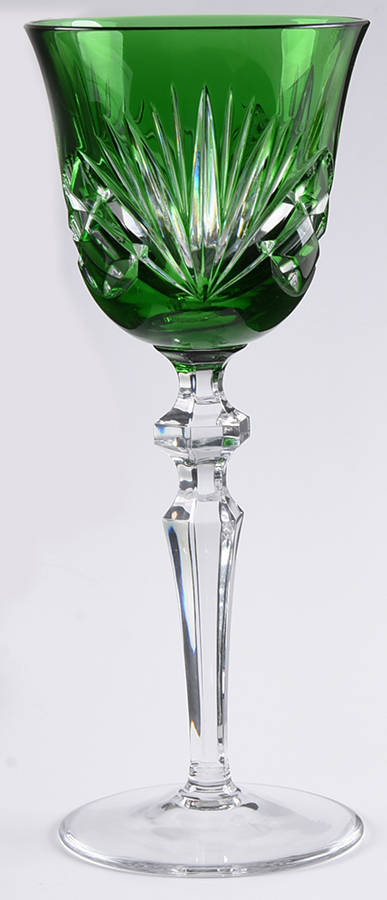 Cherrywood Clear Emerald Green Hock Wine by Gorham Crystal-1