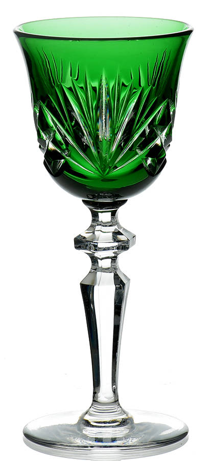 Cherrywood Clear Emerald Green Cordial by Gorham Crystal-1