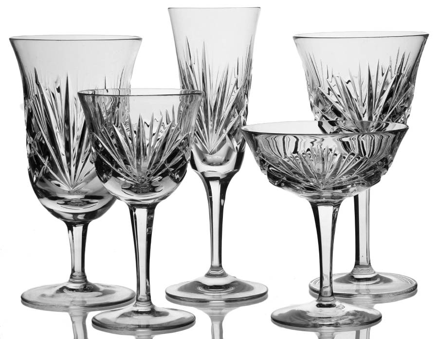Cherrywood Clear 40 Piece Estate Set by Gorham Crystal-1