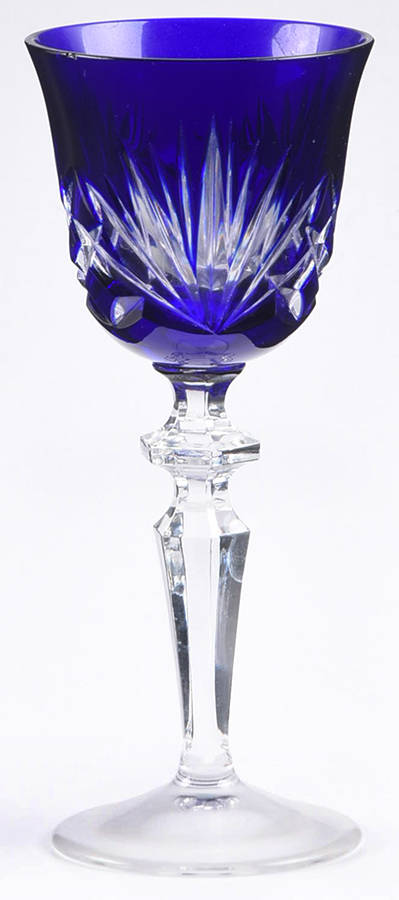 Cherrywood Clear Cobalt Blue Cordial by Gorham Crystal-1