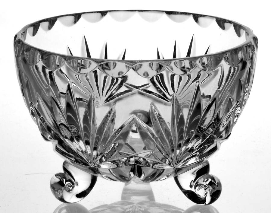 Cherrywood Clear 4" 3-Toed Bon Bon by Gorham Crystal-1