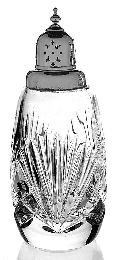 Cherrywood Clear Shaker with Metal Lid by Gorham Crystal-1