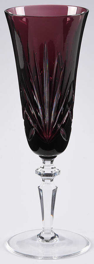 Cherrywood Clear Amethyst Fluted Champagne by Gorham Crystal-1