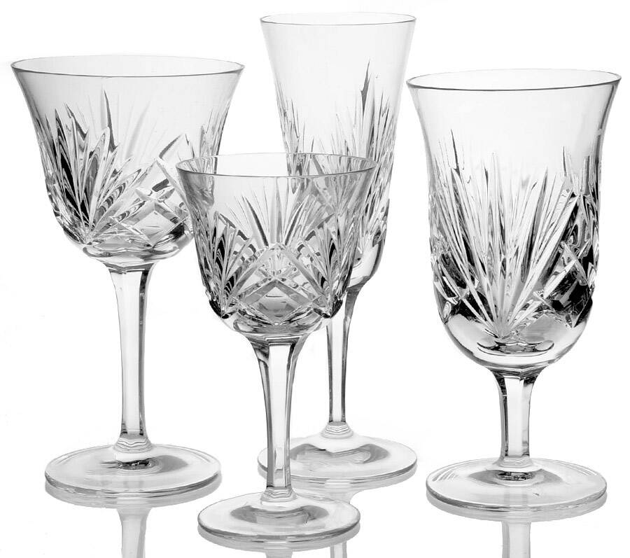 Cherrywood Clear 32 Piece Estate Set by Gorham Crystal-1