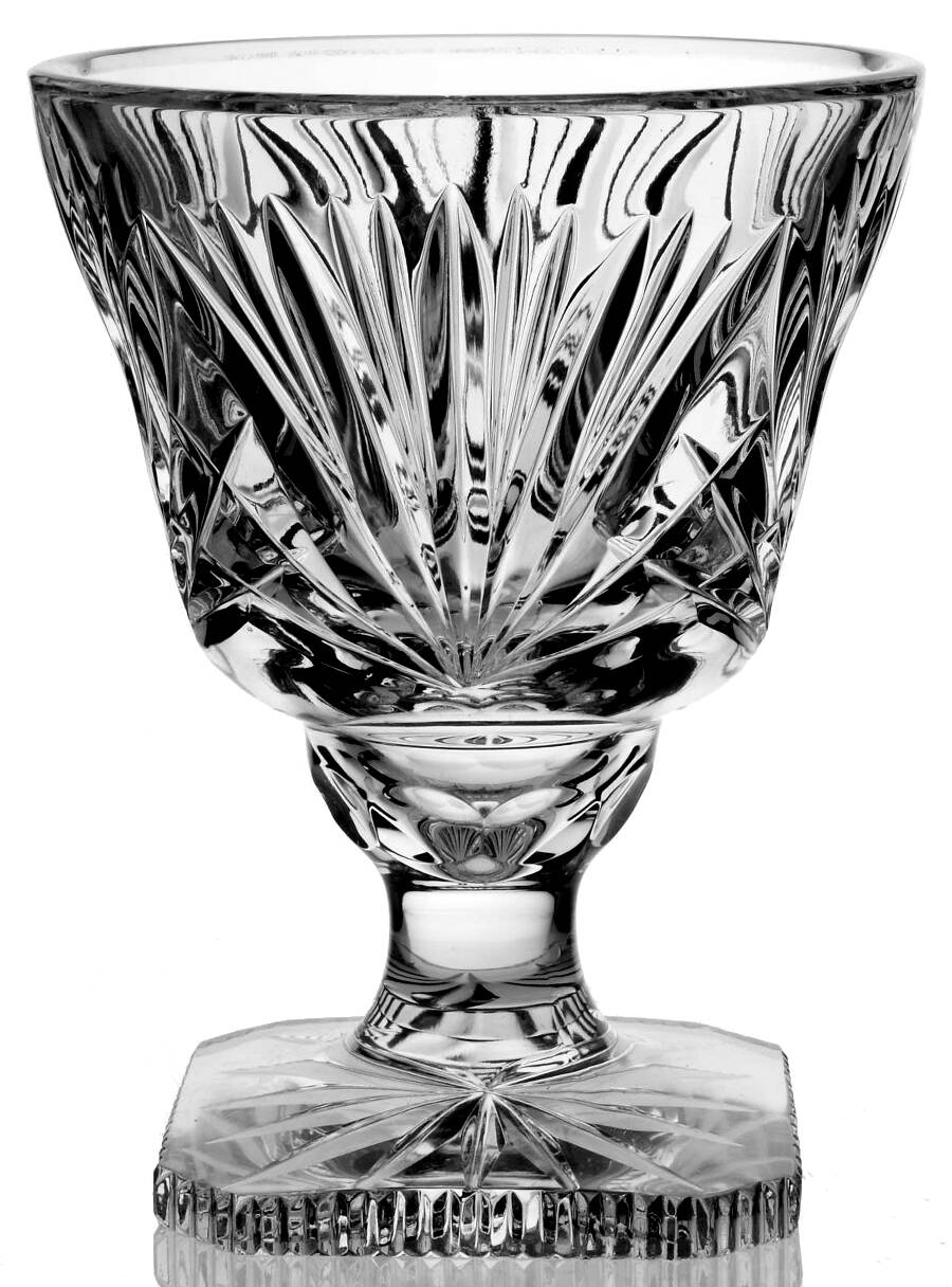 Cherrywood Clear Footed Candy Box No Lid by Gorham Crystal-1