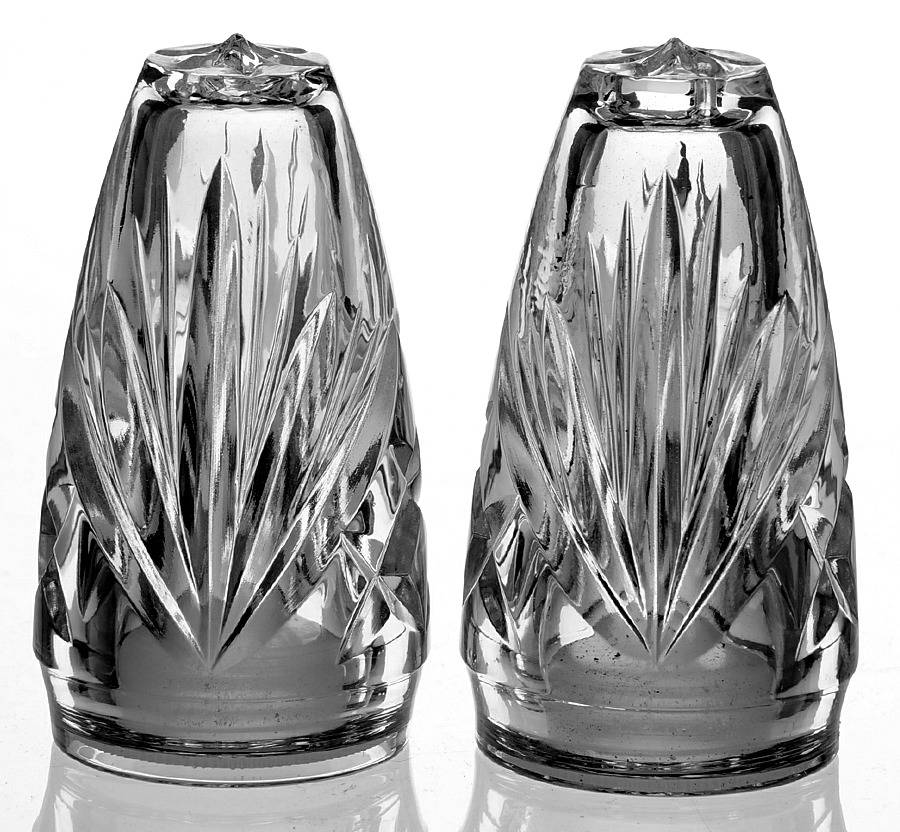 Cherrywood Clear Stoppered Shaker Set by Gorham Crystal-1