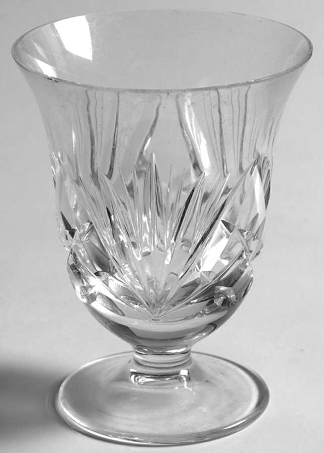 Cherrywood Clear 2 Oz Footed Tumbler by Gorham Crystal-1