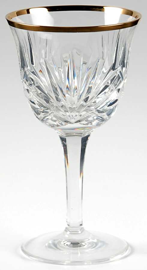 Cherrywood Gold Wine Glass by Gorham Crystal-1