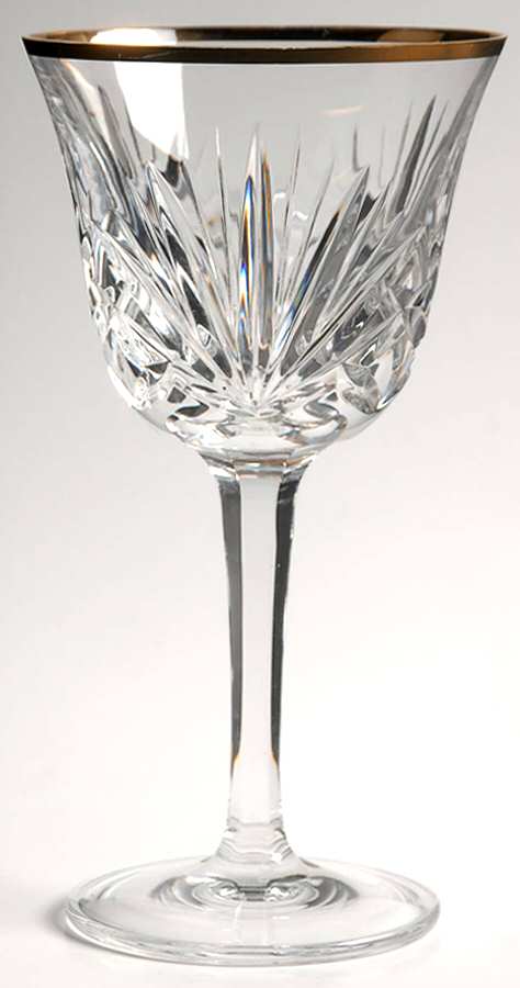 Cherrywood Gold Water Goblet by Gorham Crystal-1