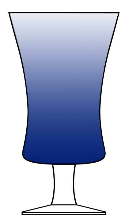 Chiquita Blue Water Goblet by Gorham Crystal-1