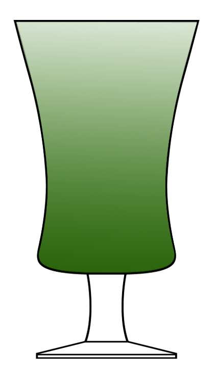 Chiquita Green Water Goblet by Gorham Crystal-1