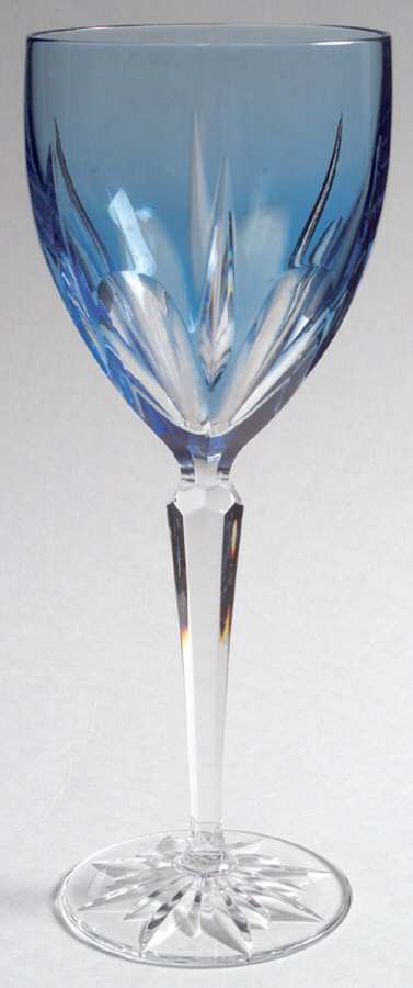 Clermont Blue Water Goblet by Gorham Crystal-1