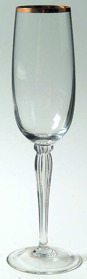 Classique Gold Fluted Champagne by Gorham Crystal-1
