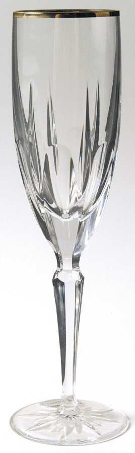 Clermont Gold Fluted Champagne by Gorham Crystal-1