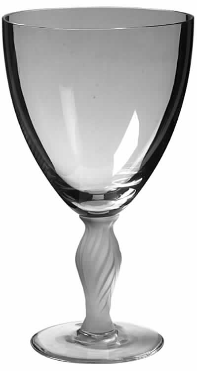 Décor Frost Water Goblet by Gorham Crystal-1