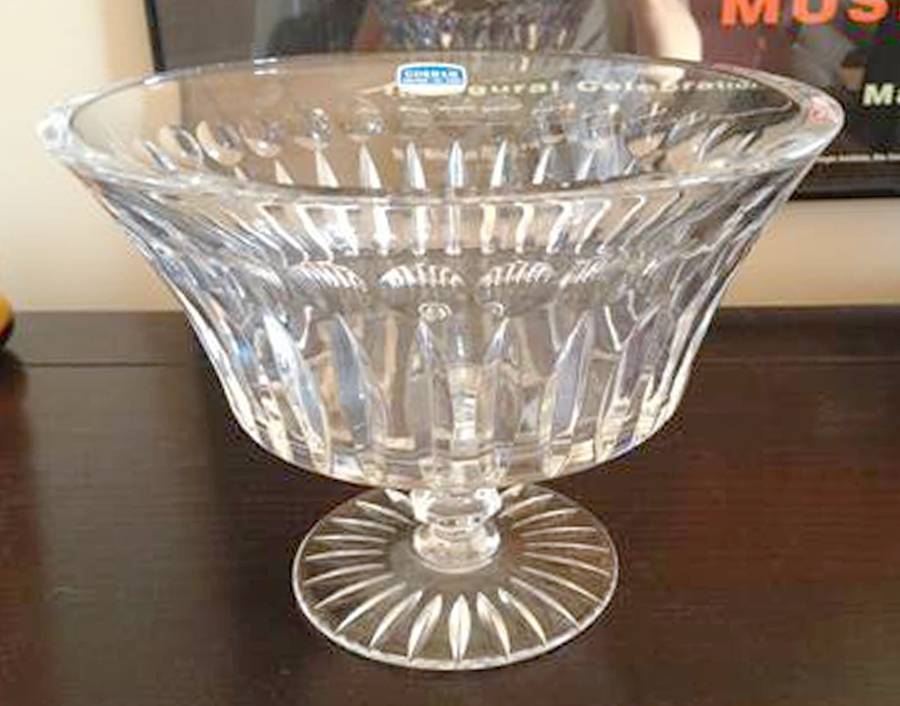 De Medici Round Compote (Height X Width) by Gorham Crystal-1