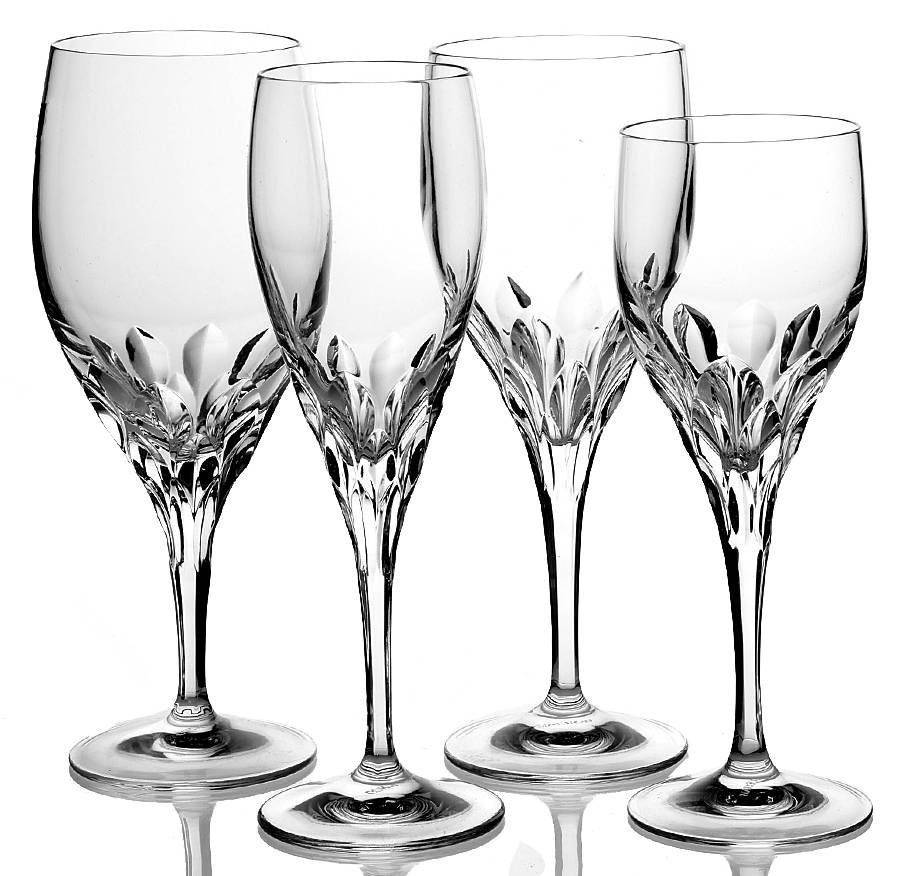 Diamond Clear (Cut, Newer) 4 Piece Place Setting by Gorham Crystal-1