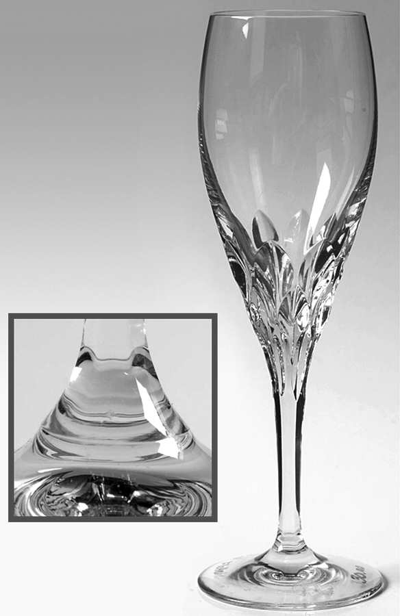 Diamond Clear (Cut, Newer) Fluted Champagne by Gorham Crystal-1