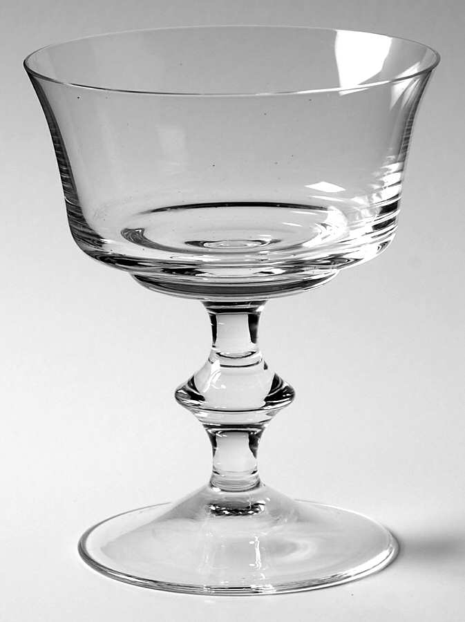 Elegance Clear Champagne/Tall Sherbet by Gorham Crystal-1