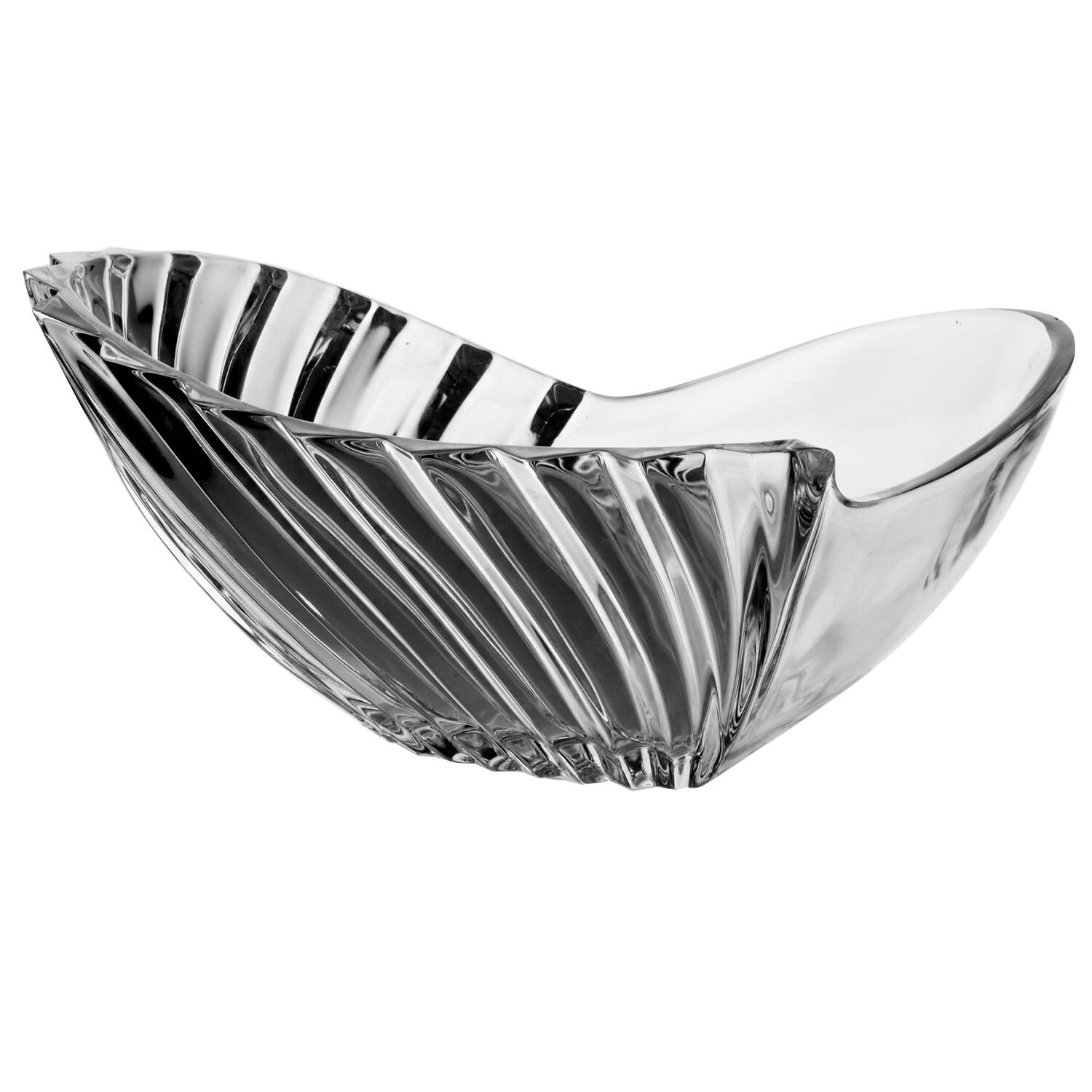 Esprit 9" Heart Bowl by Gorham Crystal-1