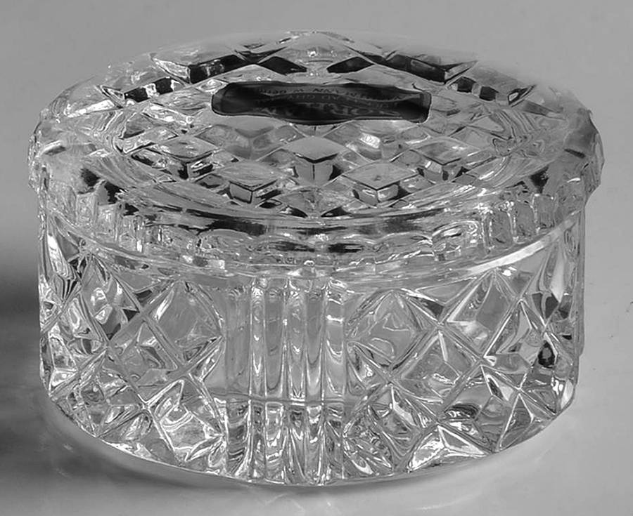 Fairfax Clear Round Box & Lid by Gorham Crystal-1