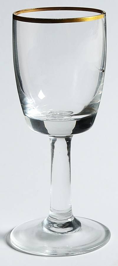 Firelight (Gold Trim) Cordial Glass by Gorham Crystal-1