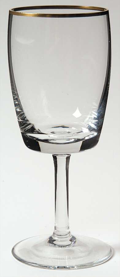 Firelight (Gold Trim) Wine Glass by Gorham Crystal-1