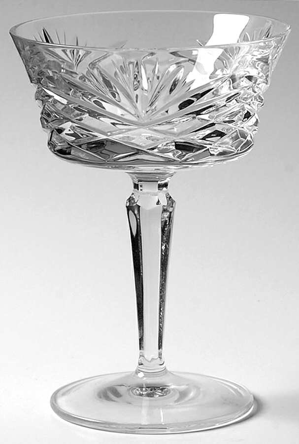 Florentine Champagne/Tall Sherbet by Gorham Crystal-1