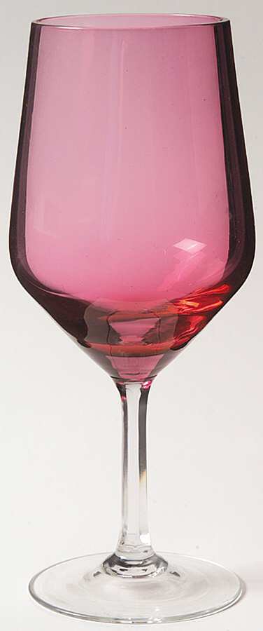Francine Pink Water Goblet by Gorham Crystal-1