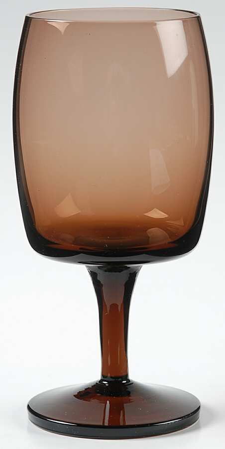 Images Brown Water Goblet by Gorham Crystal-1