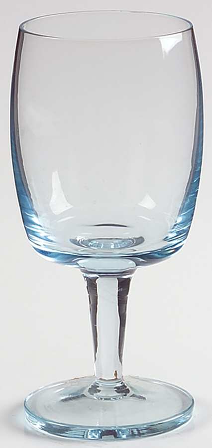 Images Light (Ice) Blue Wine Glass by Gorham Crystal-1